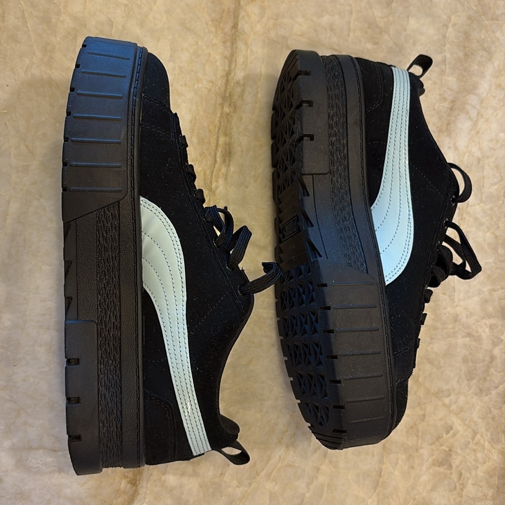 PUMA size 10 women's Mayze Sd X Dua Lipa Sneakers in Black - Picture 9 of 11